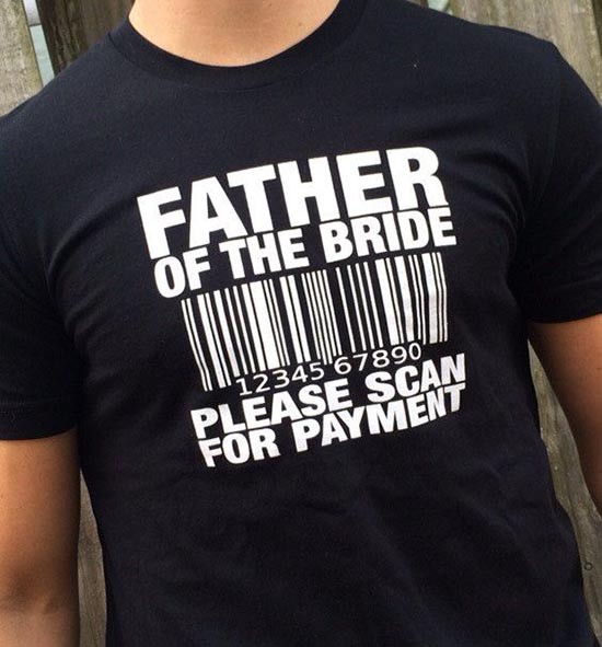 Regalo padre sposa t-shirt