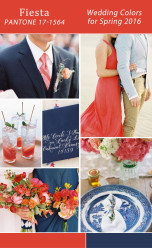 Palette colori matrimonio 2016 fiesta rosso e blu