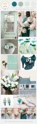 Palette colori matrimonio 2016 limpet shell e verde