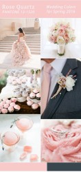 Palette colori matrimonio 2016 rose quartz grigio