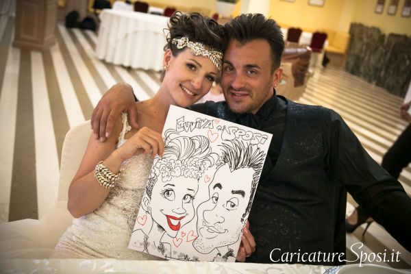 caricaturista matrimoni